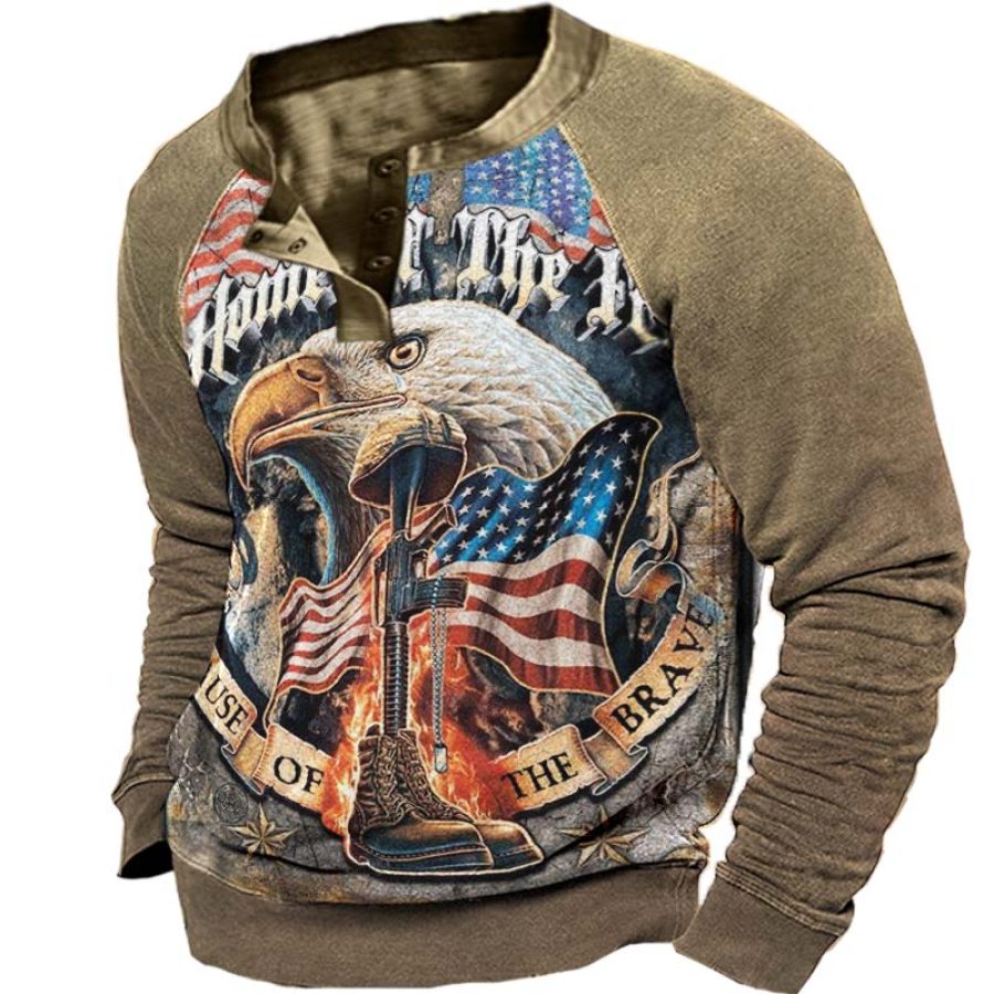 

Men's Vintage American Eagle Long Sleeve Sweatshirt