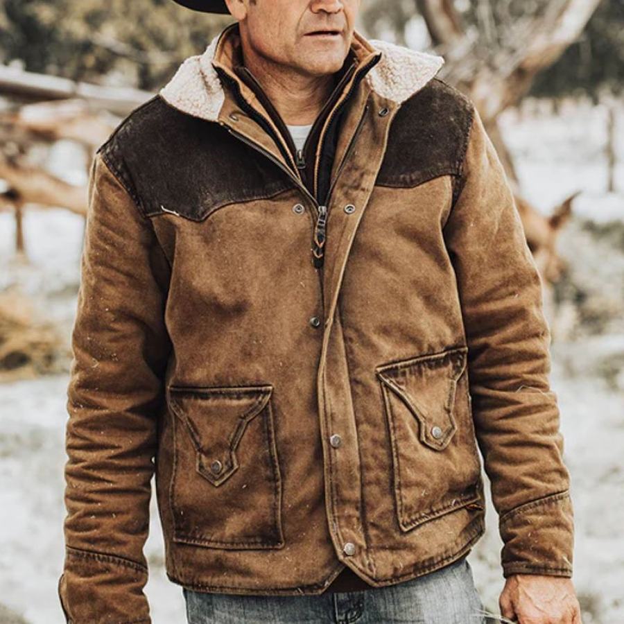 

Men's Brown Sweater Jacket Casual Trend