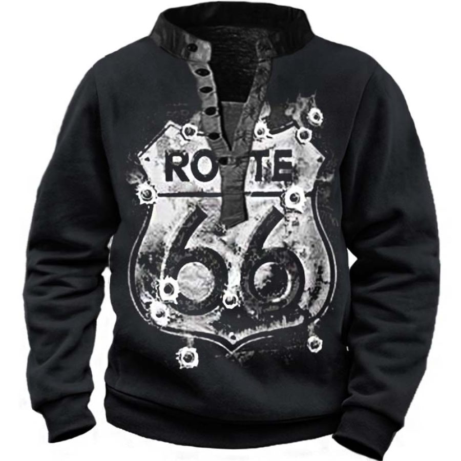 

Men's Vintage Route 66 Long Sleeve Sweatshirt