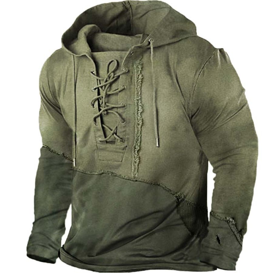 

Men's Vintage Distressed Long Sleeve T-Shirt