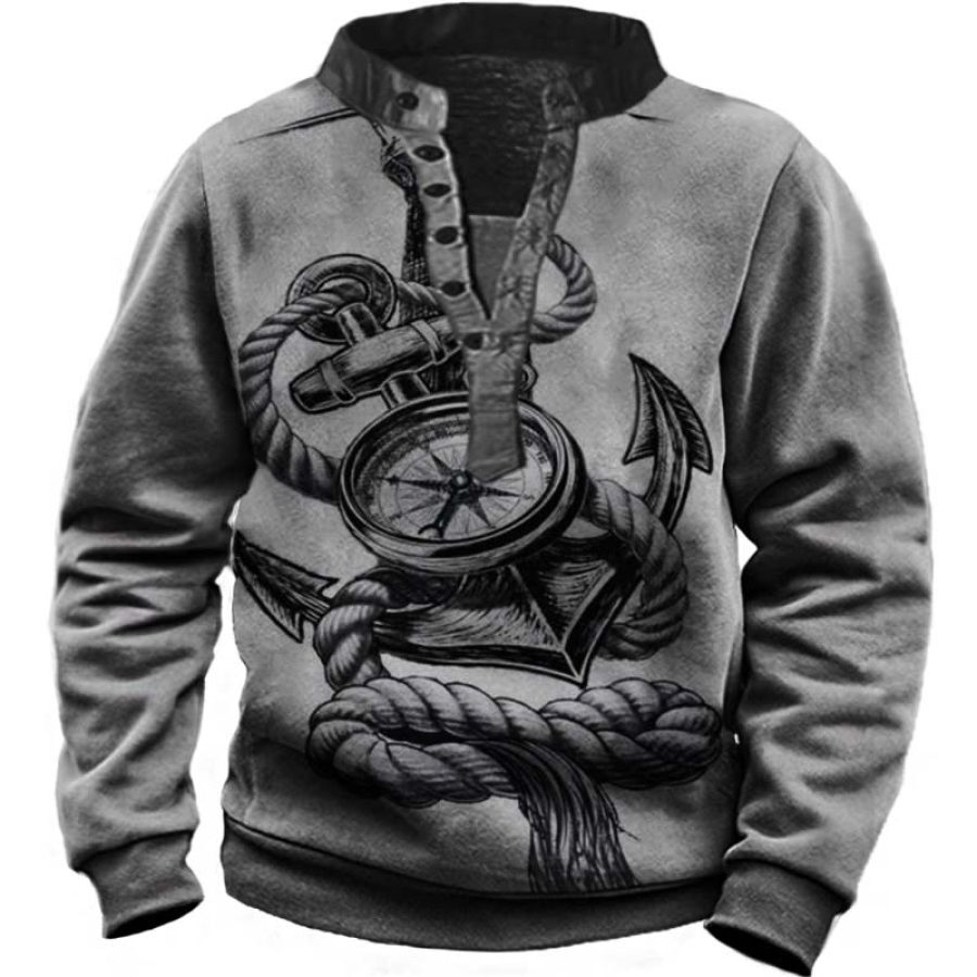 

Men's Vintage Anchor Long Sleeve Sweatshirt
