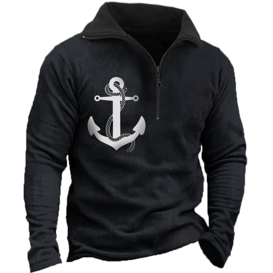 

Men's Vintage Anchor Long Sleeve Sweatshirt