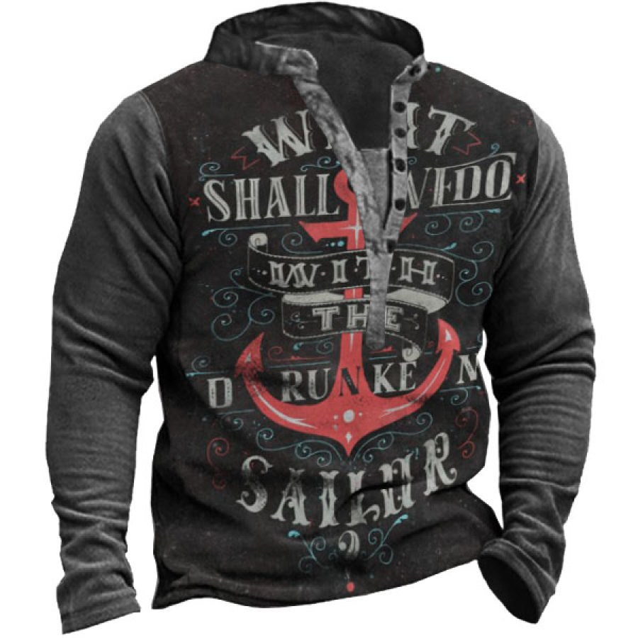 

Men's Retro Casual Long-sleeved Sweatshirt