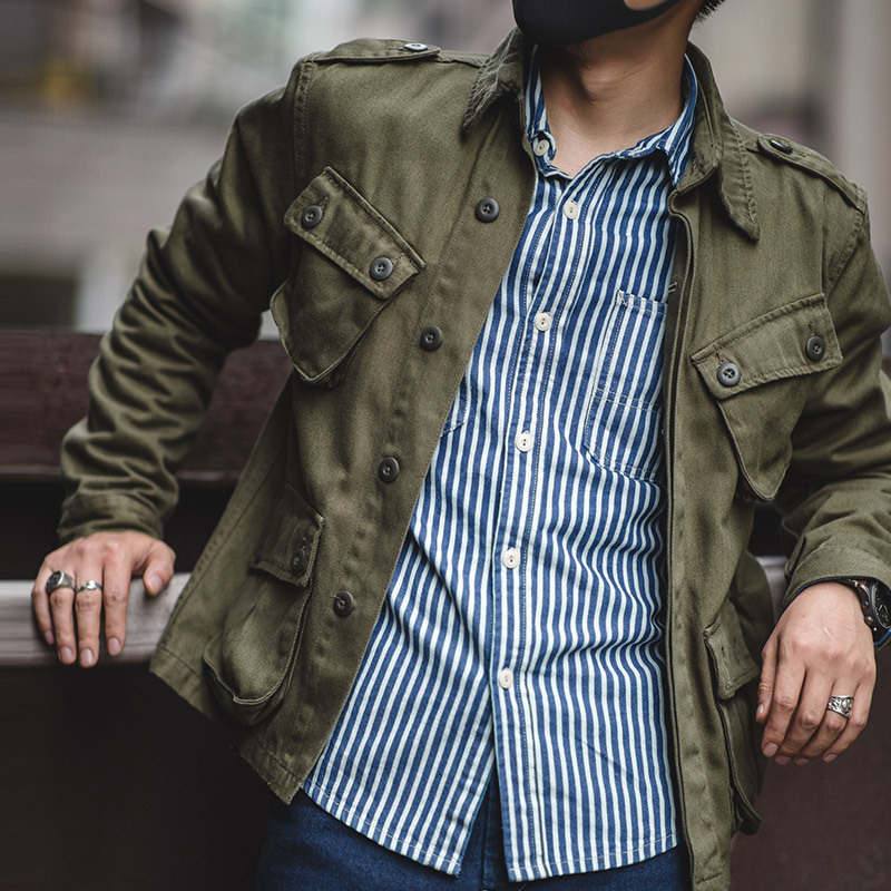 Men's Vintage Workwear Long Sleeve Chic Jacket