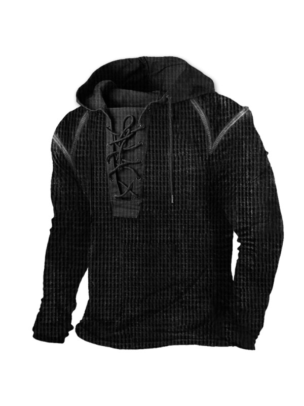 Men's Training Waffle Drawstring Hoodie