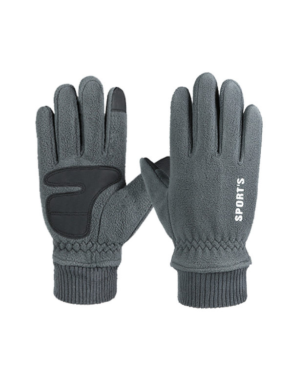 Men's Polar Fleece Windproof Outdoor Warm Gloves