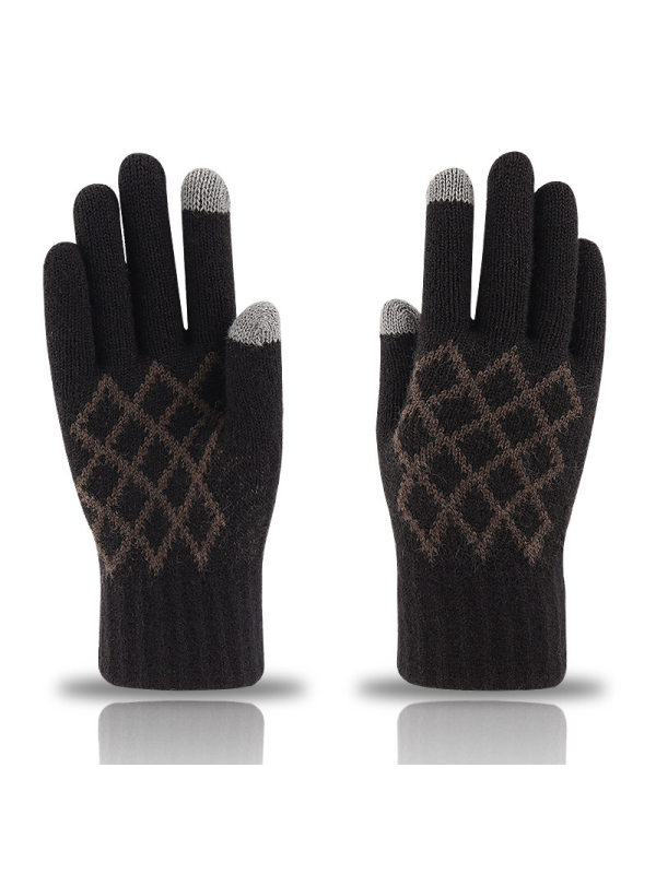 Men's Vintage Knit Wool Warm Gloves