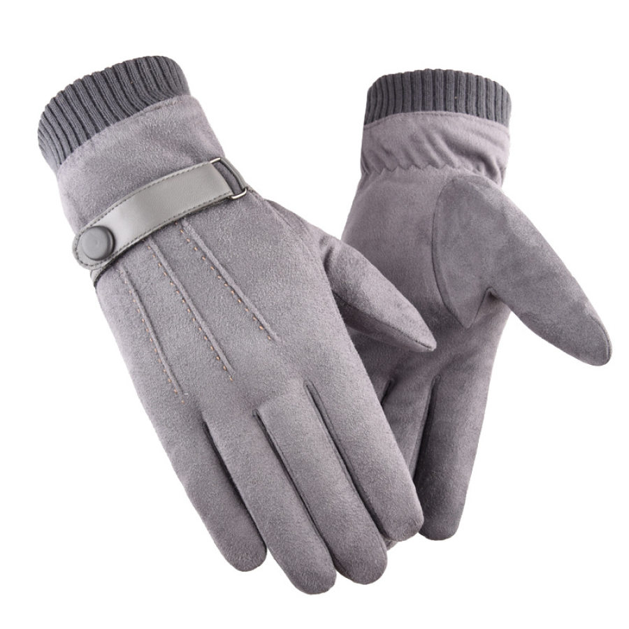 

Men's Windproof Thickened Warm Gloves