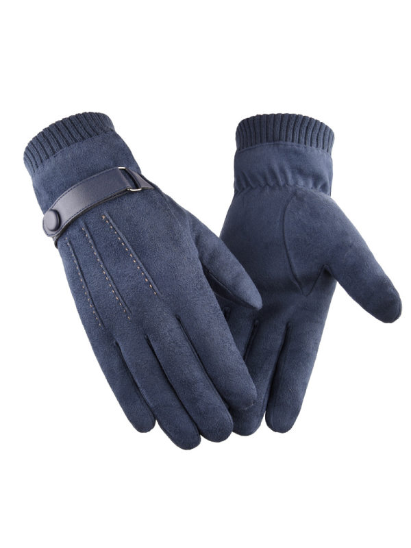 Men's Windproof Thickened Warm Gloves