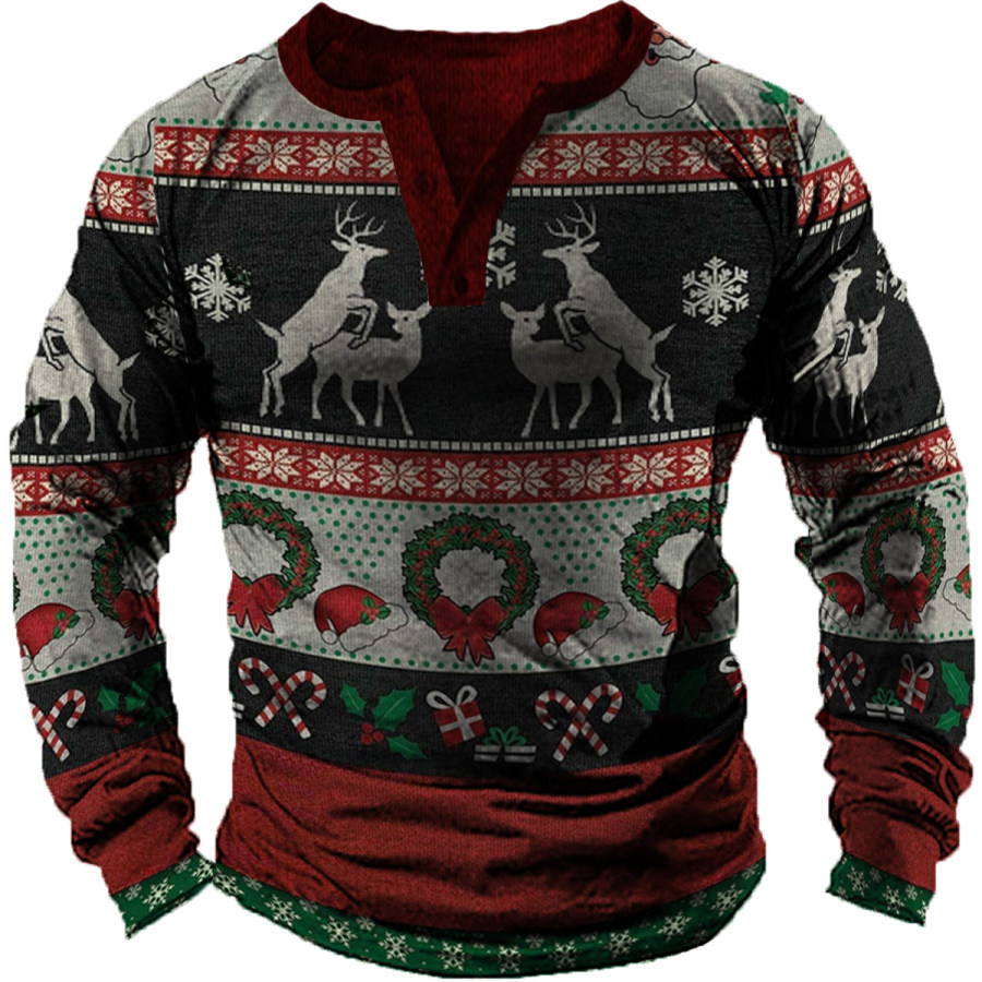 

Men's Vintage Christmas Long Sleeve Sweatshirt