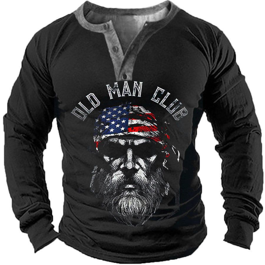 

Men's Vintage Old Man Long Sleeve T-Shirt