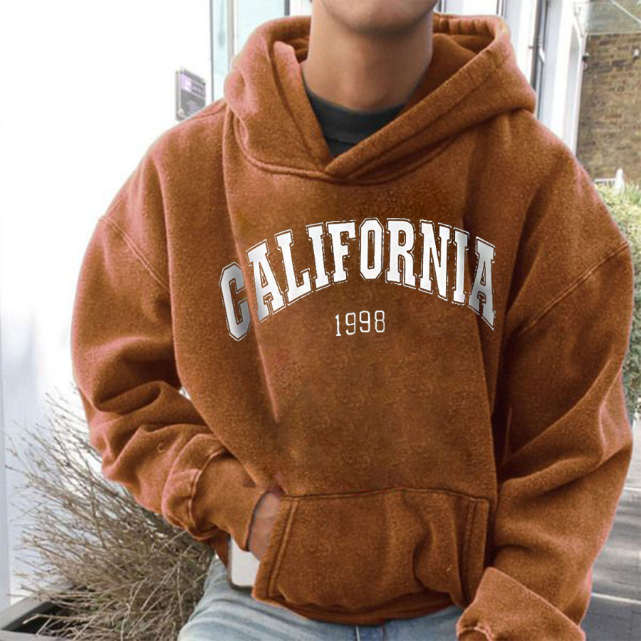 

Men's Vintage CALIFORNIA Long Sleeve Hoodie