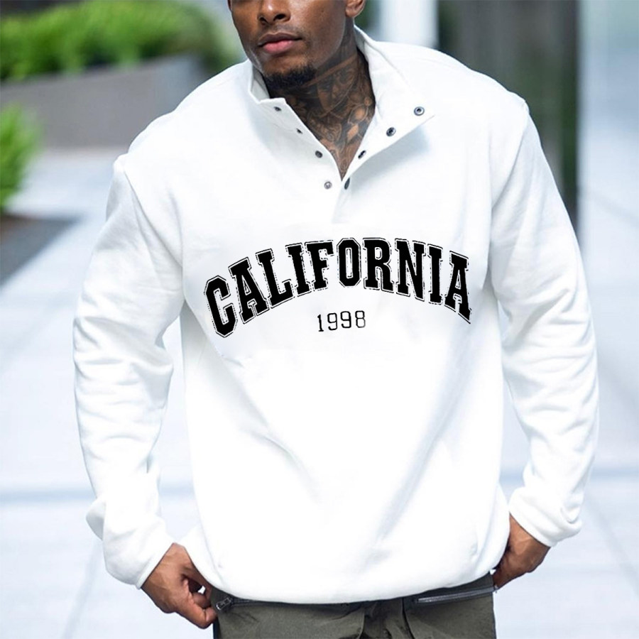 

Men's Vintage CALIFORNIA Long Sleeve Hoodie