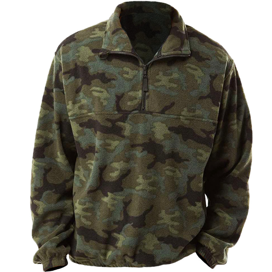 

Men's Vintage Fleece Camouflage Sweatshirt