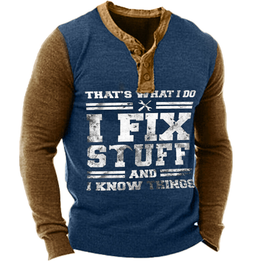 

Men's Vintage I FIX STUFF Long Sleeve T-Shirt