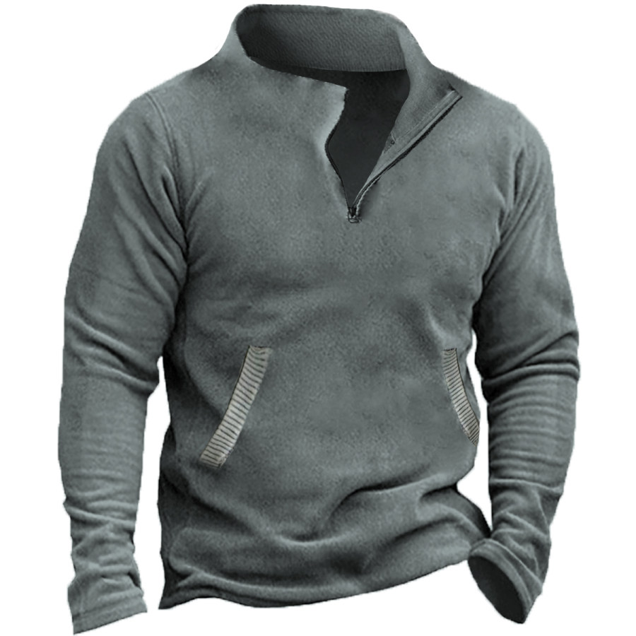 

Men's Retro Casual Long Sleeve Sweatshirt