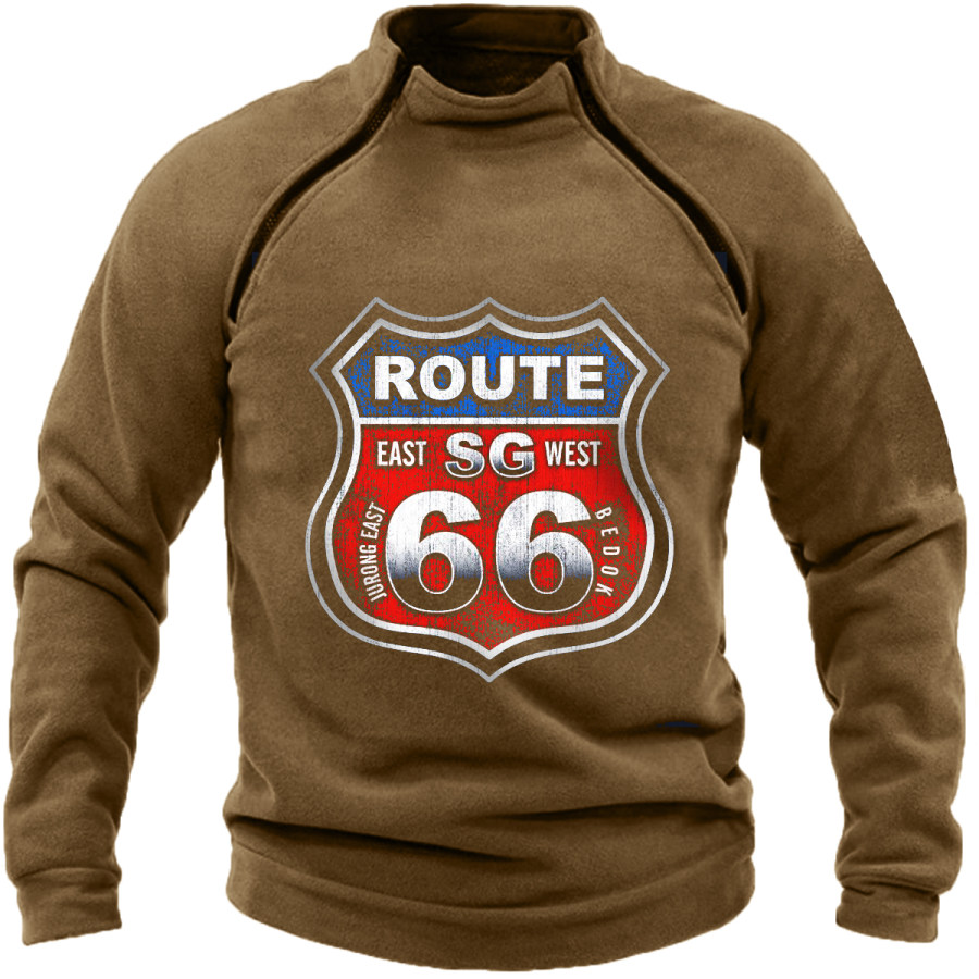 

Men's Vintage Route 66 Long Sleeve Sweatshirt