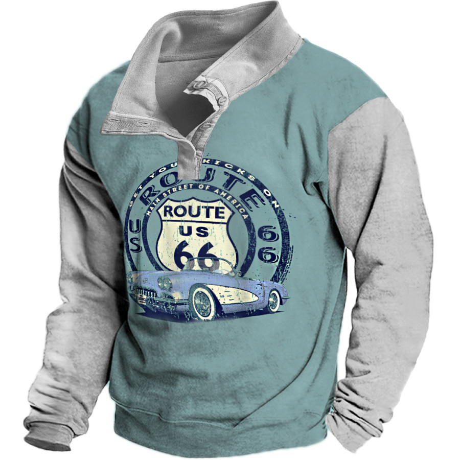 

Men's Vintage Route 66 Long Sleeve Sweatshirt