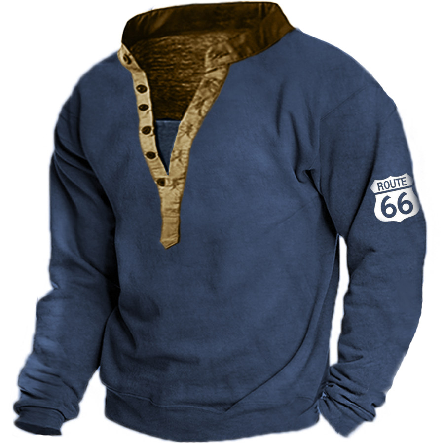 

Men's Vintage Route 66 Long Sleeve Sweatshirt