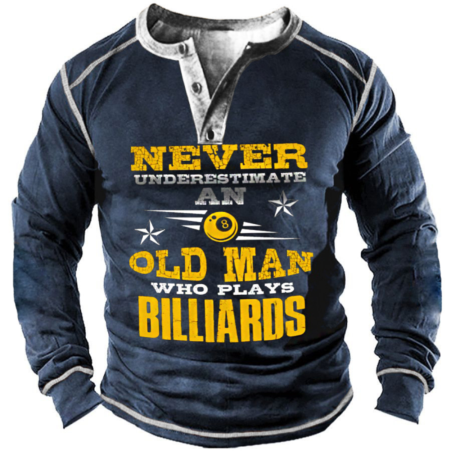 

Men's Retro Old Man Long Sleeve T-shirt