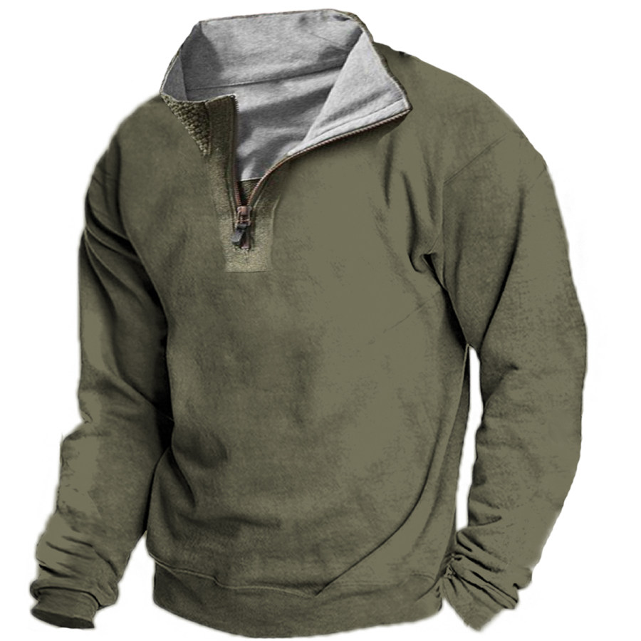 

Men's Retro Casual Long Sleeve Sweatshirt