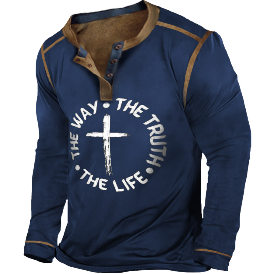 

Men's Vintage Cross Long Sleeve T-Shirt