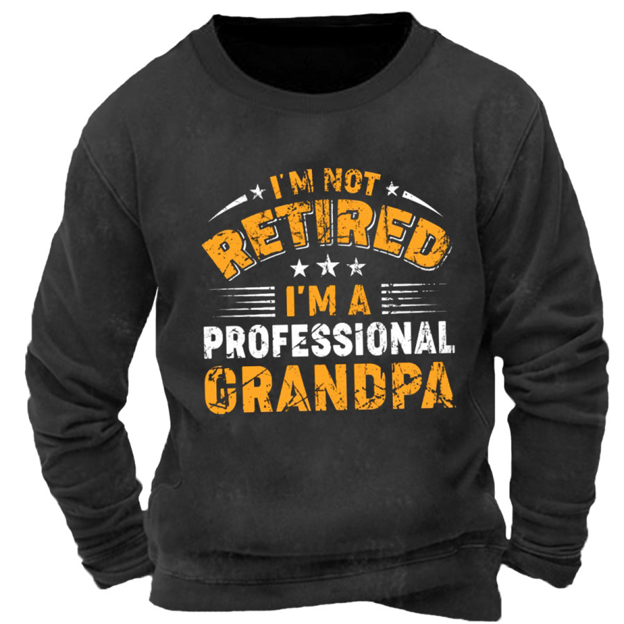 

Men's Vintage OLD MAN Long Sleeve Sweatshirt