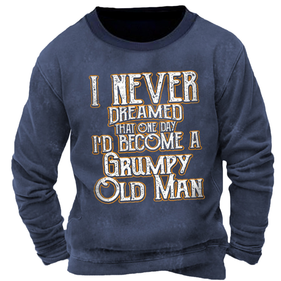 

Men's Vintage OLD MAN Long Sleeve Sweatshirt