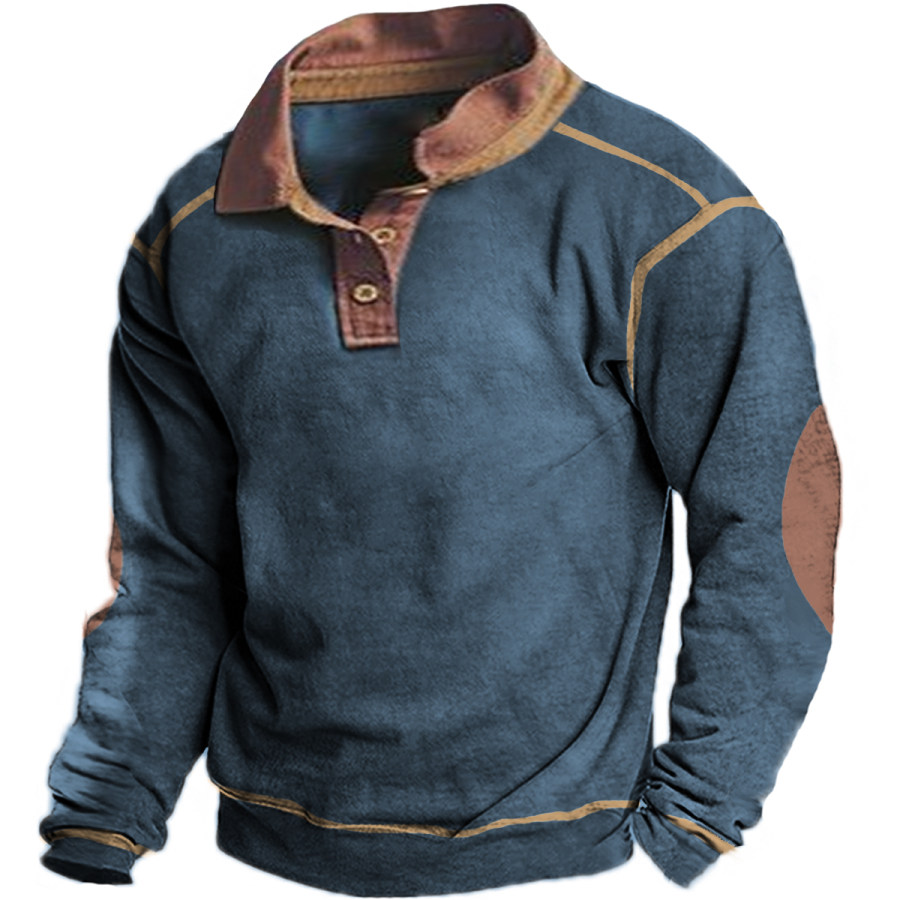 

Men's Retro Stressed Casual Long-sleeved Sweater