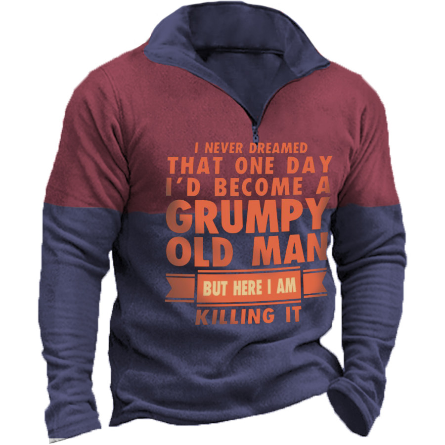 

Men's Vintage OLD MAN Long Sleeve Sweatshirt
