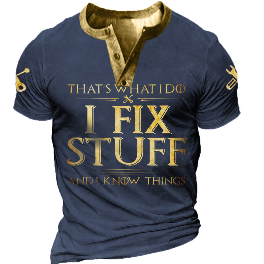 

Men's Vintage I FIX STUFF Short Sleeve T-Shirt