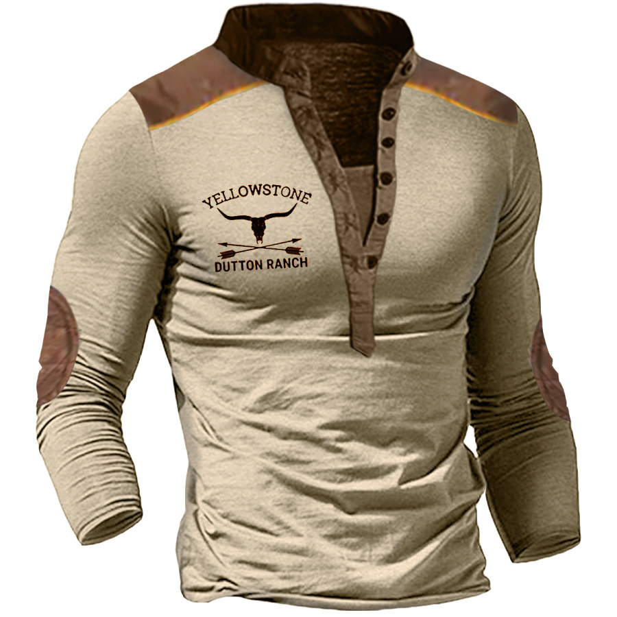 

Men's Vintage Yellowstone Henry Long Sleeve T-Shirt