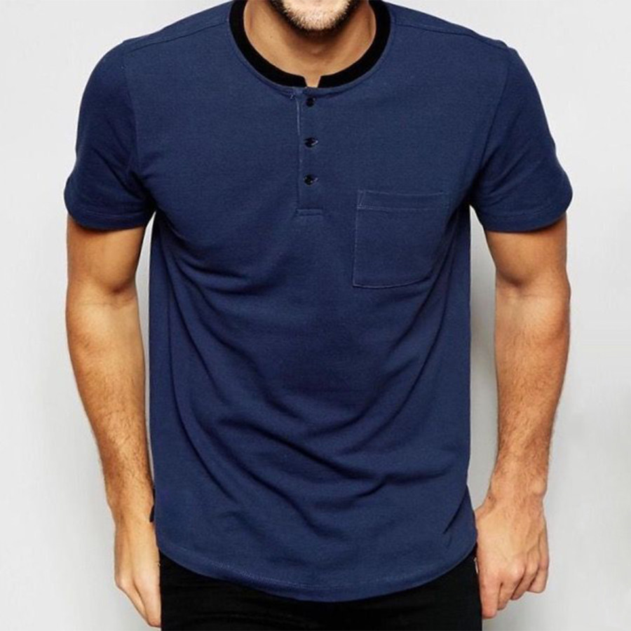 

Men's Vintage Henley Short Sleeve T-Shirt