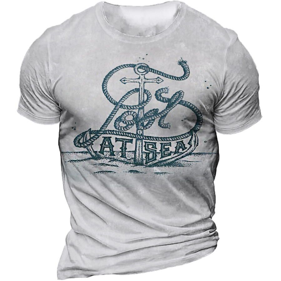 

Men's Vintage Anchor Crewneck Short Sleeve T-Shirt