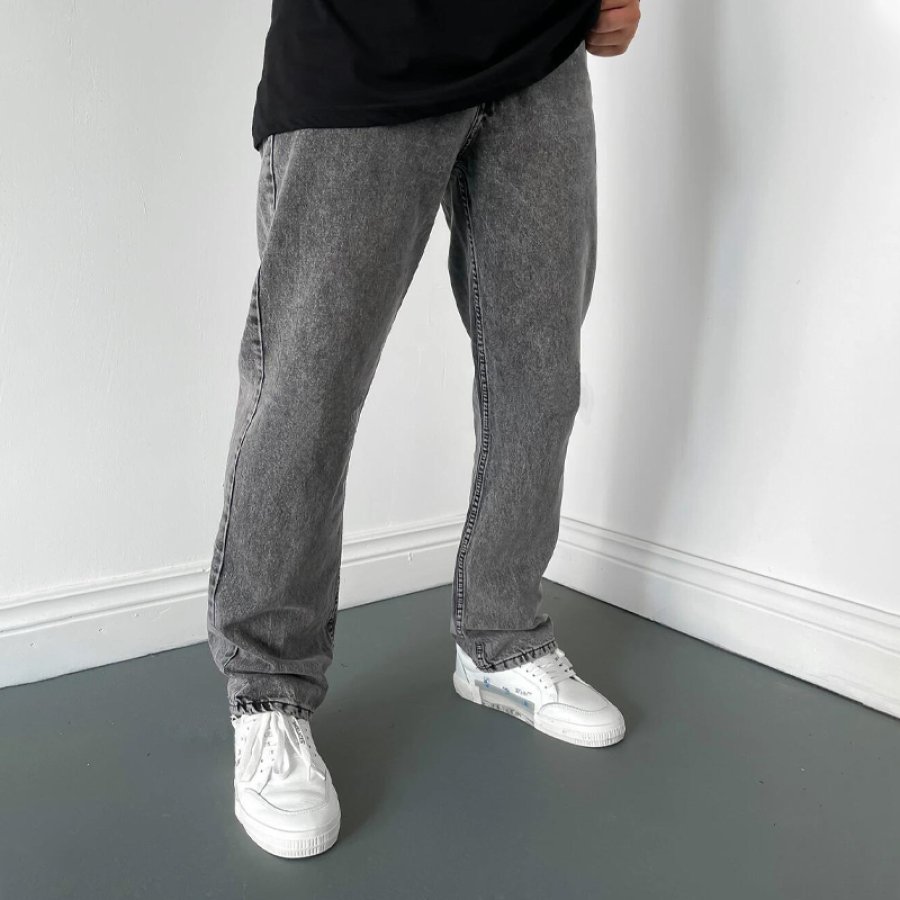 

Vintage Straight Wide Leg Jeans
