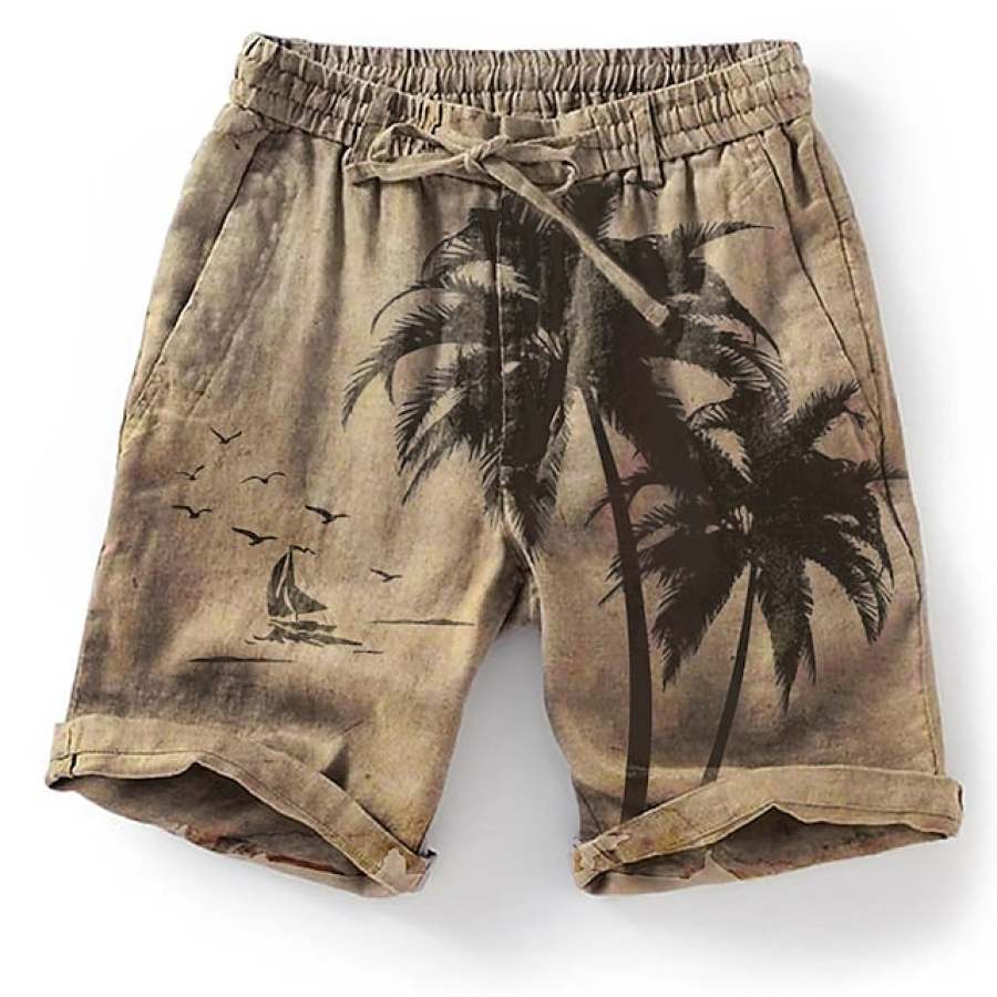 

Men's Vintage Coconut Tree Board Shorts
