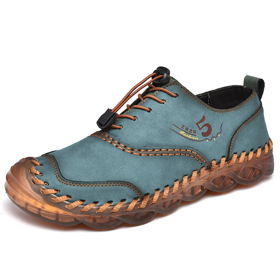 

Men's Vintage Western Wear Resistant Handmade Leather Shoes