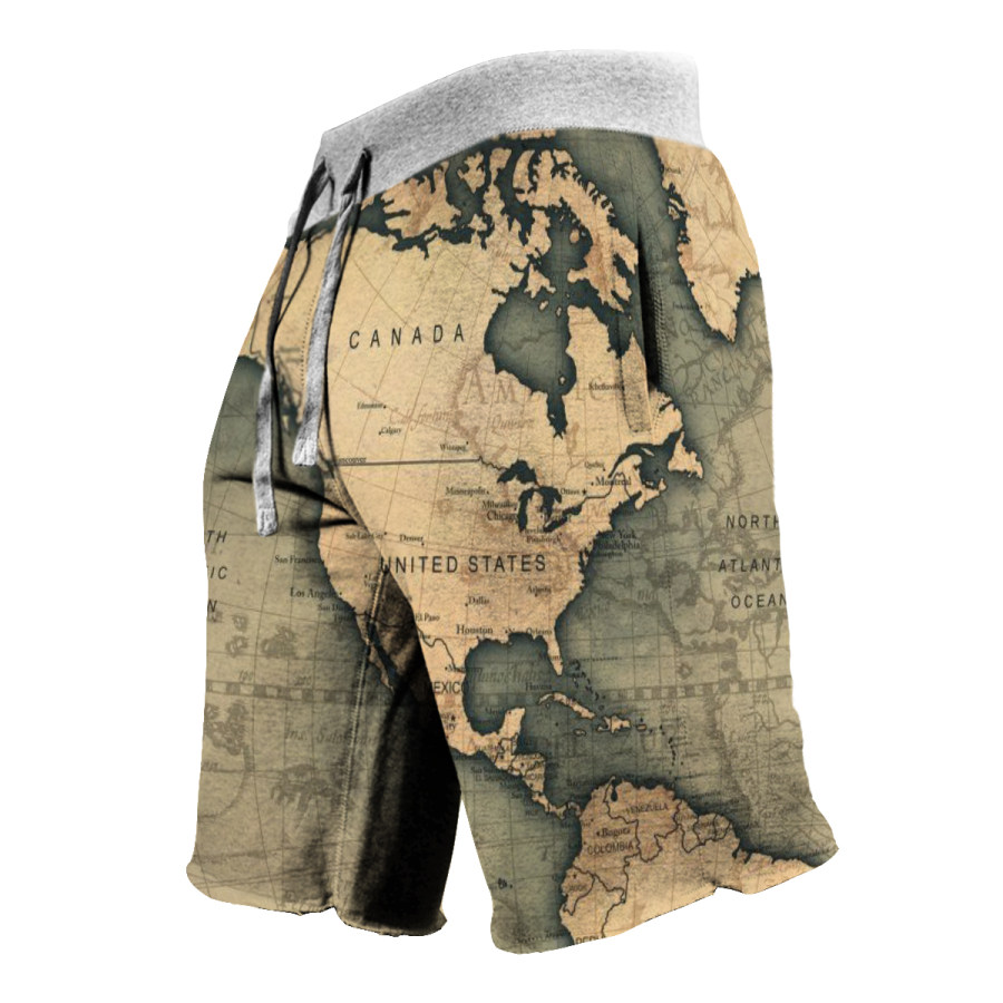 

Men's Vintage Nautical Map Board Shorts