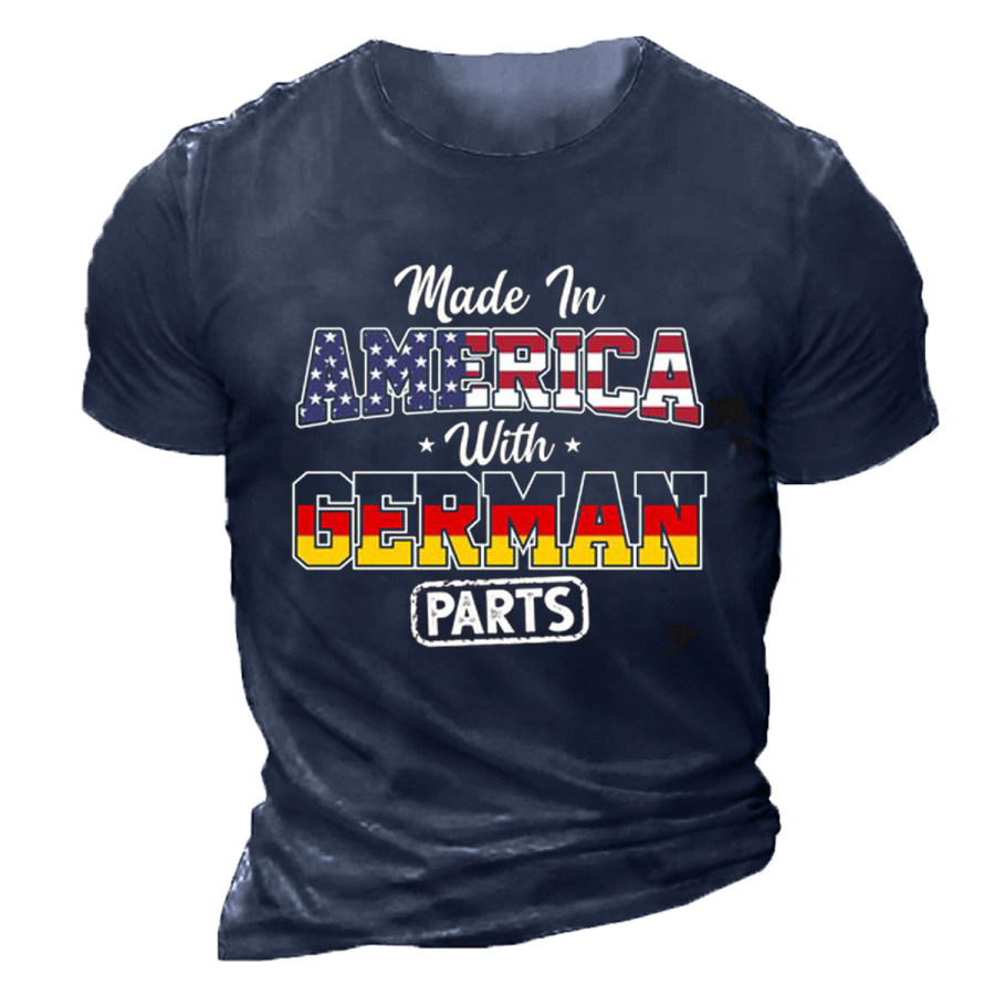 

Men's Made In America With GERMAN PARTS Short Sleeve T-Shirt