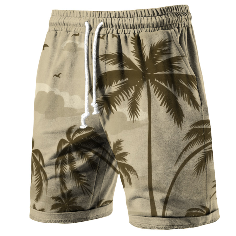 

Men's Hawaiian Coconut Tree Board Shorts