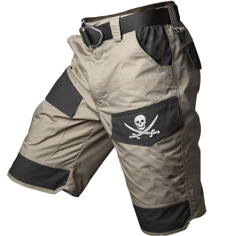 

Men's Training Skull Multi-Pocket Cargo Pants