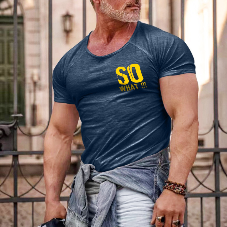 

Men's Retro So What Short Sleeve T-shirt