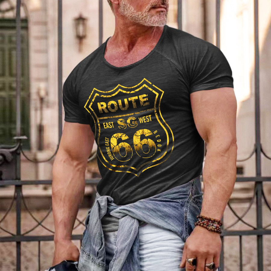 

Men's Vintage Route 66 Short Sleeve T-Shirt