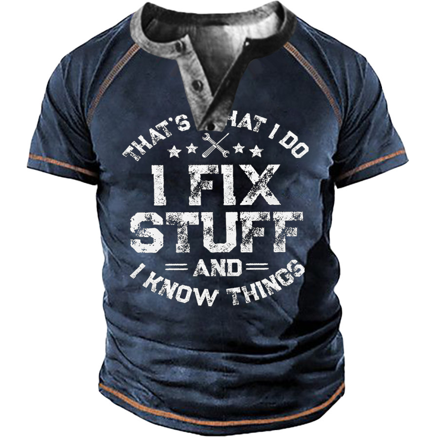 

Men's Vintage I FIX STUFF Short Sleeve T-Shirt