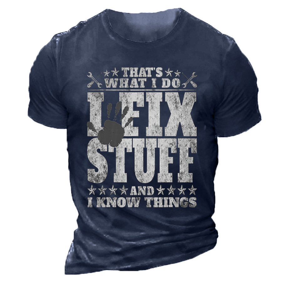 

Men's Vintage I FIX STUFF Short Sleeve T-Shirt