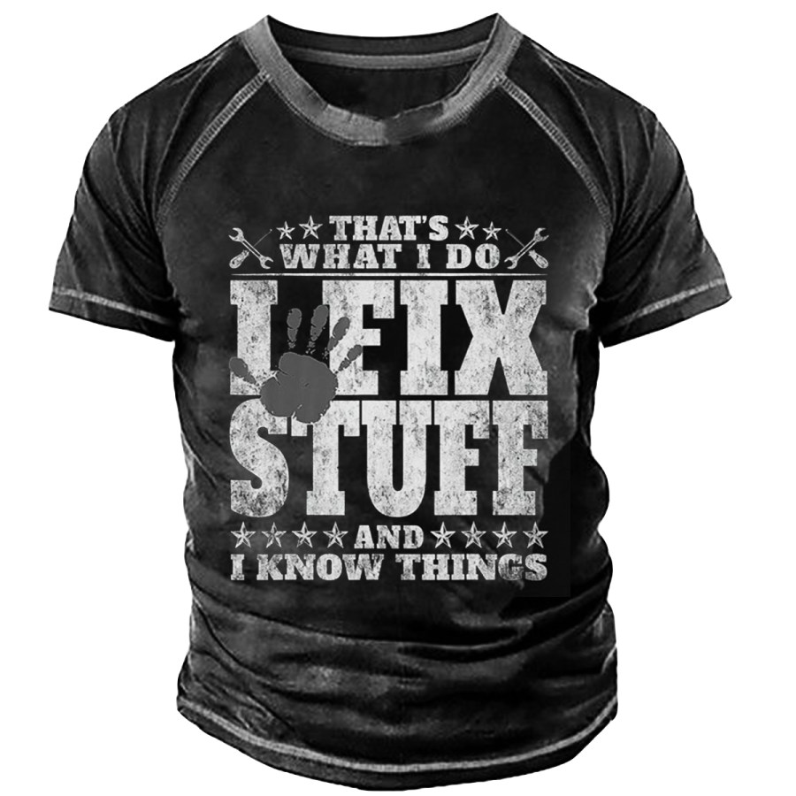 

Men's Vintage I FIX STUFF Short Sleeve T-Shirt