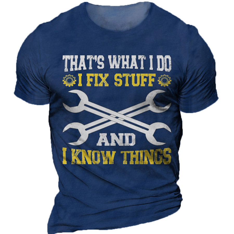 

Men's Vintage I FIX STUFF Short Sleeve T-Shirt