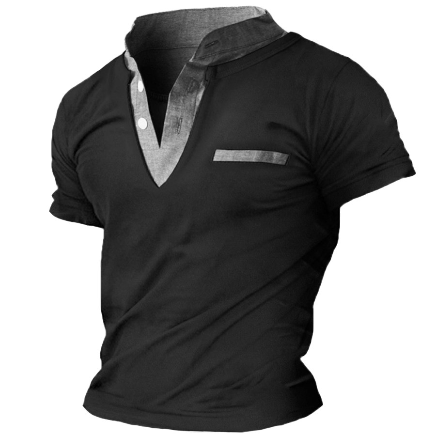 

Men's Retro Casual Short Sleeve T-shirt