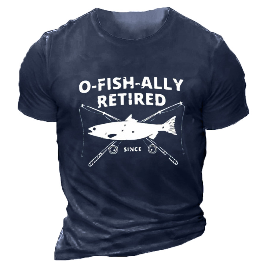 

Men's Vintage Retirement Lifestyle Round Neck Short Sleeve T-Shirt