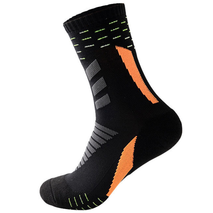 

Men's Outdoor Mesh Breathable Thickened Mid-Length Socks